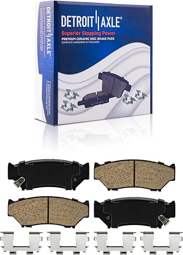 Detroit Axle - Pastillas de freno delanteras para Chevrolet Geo Tracker Suzuki Vitara Sidekick, pastillas de freno de cerámica con reemplazo de