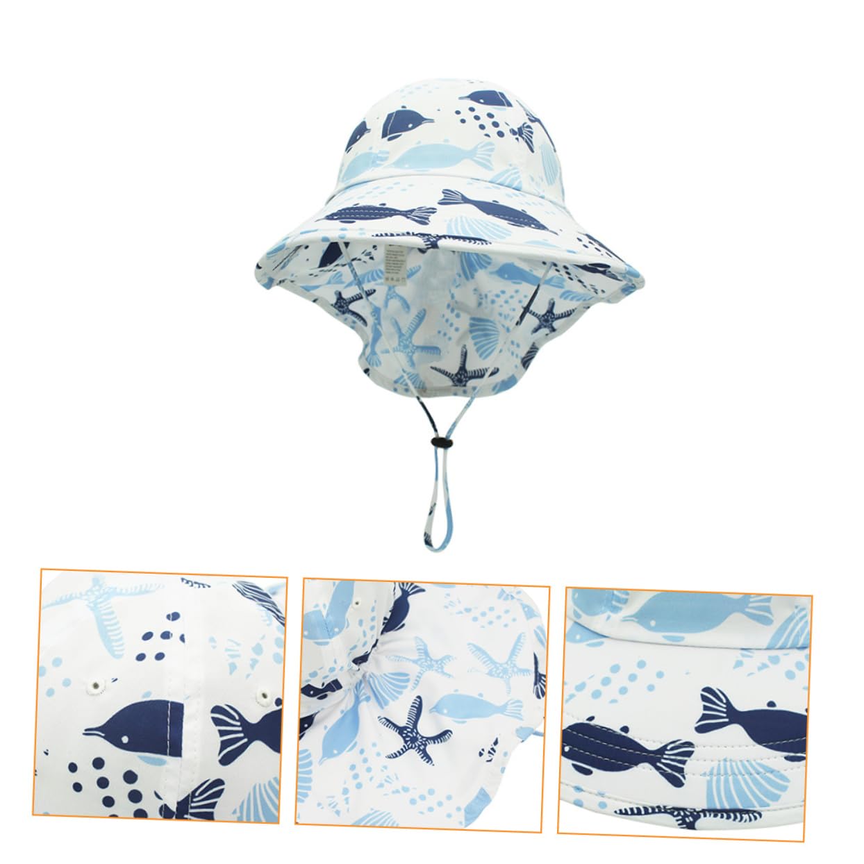 Beavorty 2 Piezas Sombrero De Sol para Sombrero con Solapa En El Cuello De Campamento De Bebé Gorras De para Cara y Cuello Al Aire Limpiar