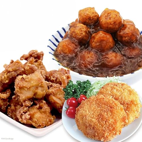 惣菜 [お肉屋さんのお惣菜]手作り満足セット メンチカツ & 鶏唐揚 & 肉団子 [関精肉畜産 宮城県 加美町 44581355] レンジ 冷凍 調理済み 肉料理 おかず 弁当