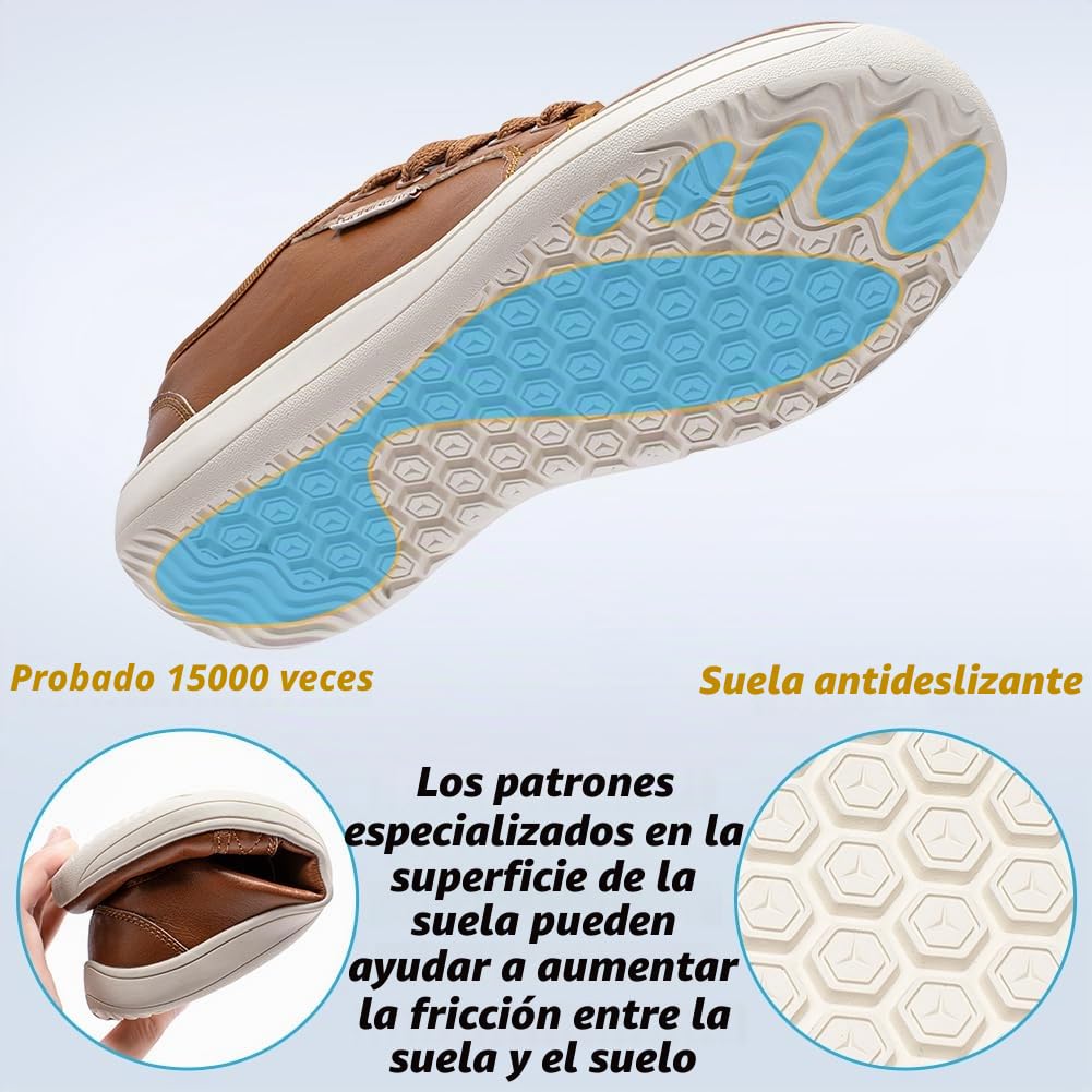 HOBIBEAR Zapatillas anchas minimalistas de moda para hombre y mujer, sin caída, ligeras y cómodas