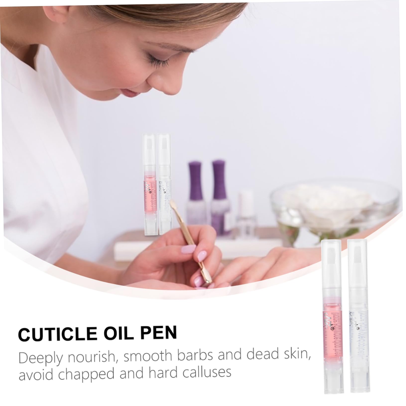 Ipetboom 24piezas Esencial Para Uñas y Cutículas Bolígrafos De Nutriente Para Reparar y Revitalizar Uñas Para Uso Personal o Salones De Belleza