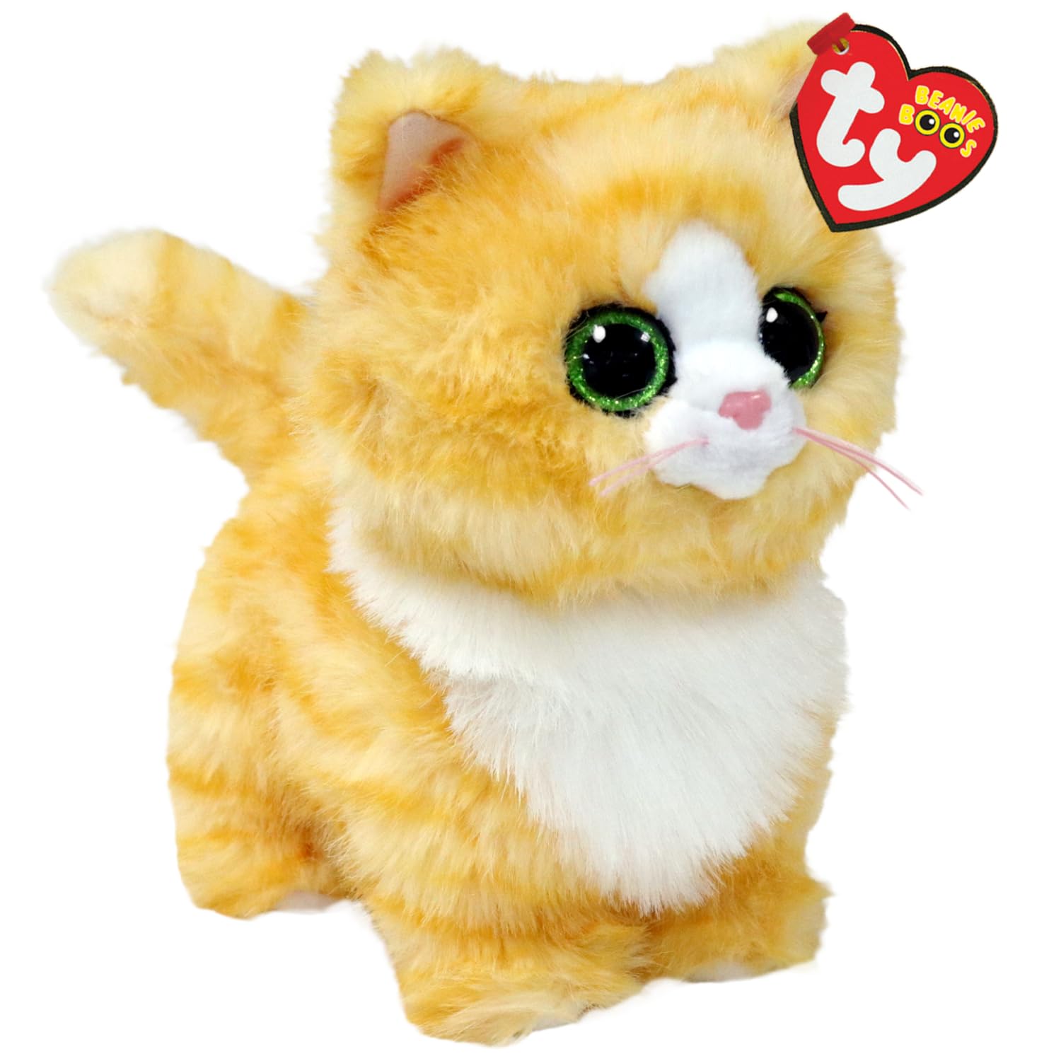 TY Melanie Tabby Cat Beanie Boo 14cm Soft Plush Toy for Kids – Collectible Cat Plushie Teddy – Cute Stuffed Animal Plush Toy for Girls and Boys — image 1