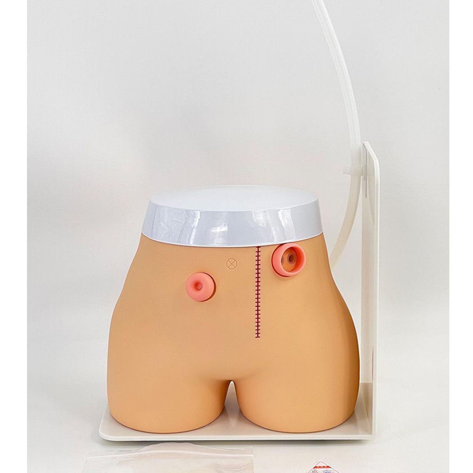Zaawansowany model pielęgnacji przetoki i stomii - model stomii - modele praktyki opieki stomii do szkolenia medycznego i edukacji pacjenta, ciało, 36 cm