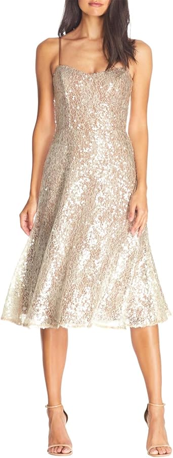 flare sequin dress
