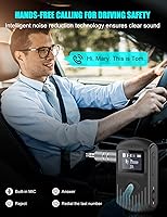 Vista 6 de COMSOON Receptor Bluetooth con pantalla LCD, adaptador AUX Bluetooth 5.0 portátil de 0.138 in para coche/estéreo doméstico/altavoz/auriculares