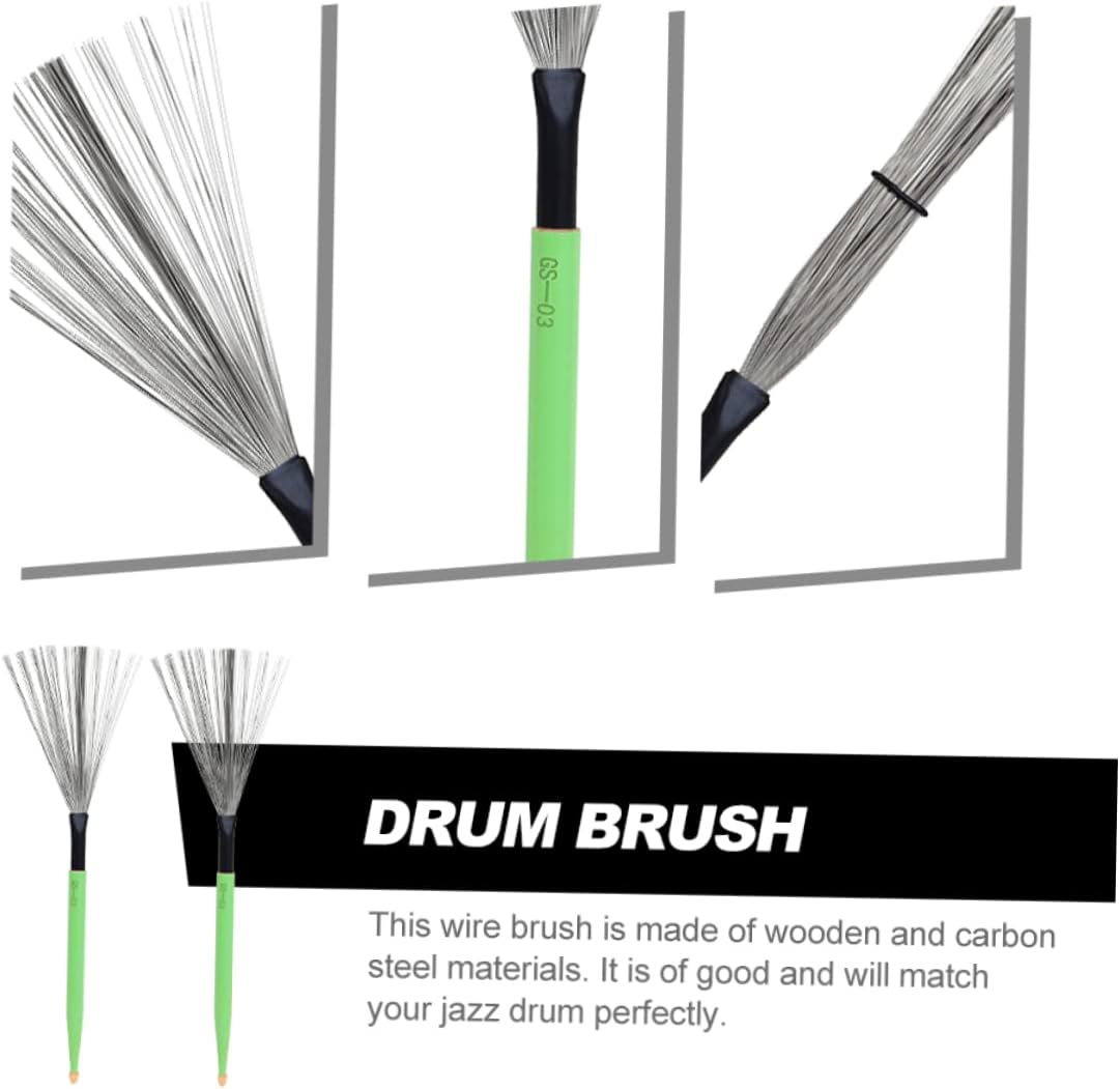 Beginner Practice Essential Maple Drumsticks Drum Brush for Snare Drums Jazz