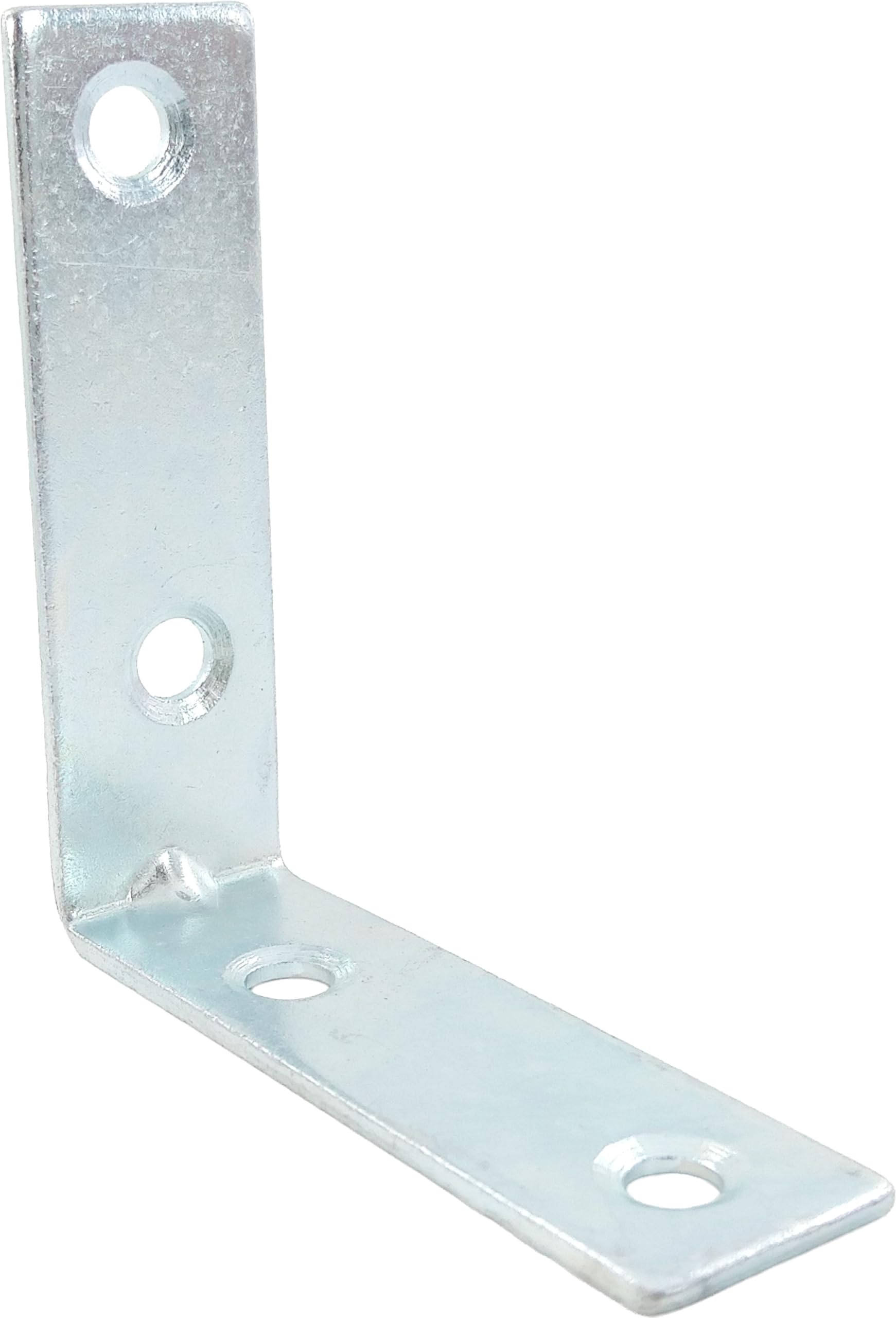 Merriway Bright Zinc Plated Merriway® Bh00026 (20 Pcs) Steel Corner Braces Brackets Plates, 50Mm (2 Inch) - Pack Of 20 Pieces
