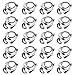 abcGoodefg G Shape Ear-Clip Earpiece Headset Mic for Kenwood PUXING Baofeng UV-5R UV-82 BF-UV5R TYT UV-5RA HYT 666s 777s 888s Retevis H-777 Talkabout 2 Two-way Radio Walkie Talkie (Pack of 20) 