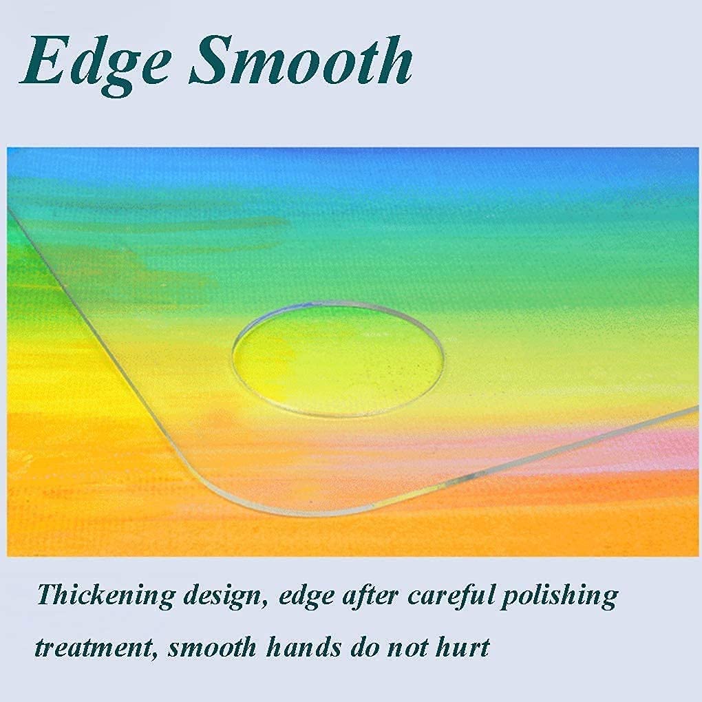 Kraftmasters 1pcs clear acrylic paint palette oval shape artist painting palette DIY Art Craft Painting with Thumb Hole with Non-Last Painting Palette Kraftmasters 1pcs clear acrylic paint palette oval shape artist painting palette DIY Art Craft Painting with Thumb Hole with Non-Last Painting Palette