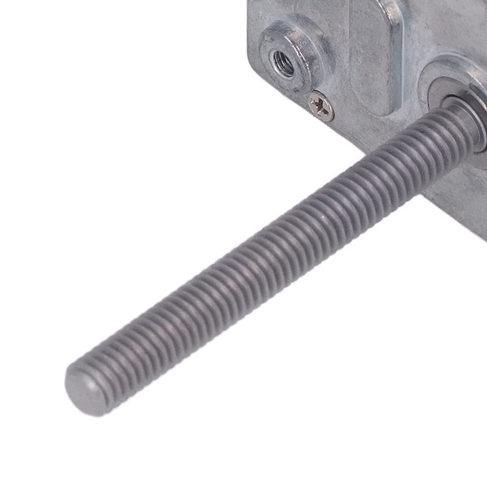 DC Geared Motor Large Torsion Brass Coil CW CCW Self Locking Worm Gear Motor M6 DC24V Suitable for Home Automation (150RPM)