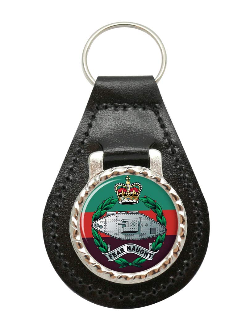 Giftshop UK Royal Tank Regiment, British Army Leather Key Fob
