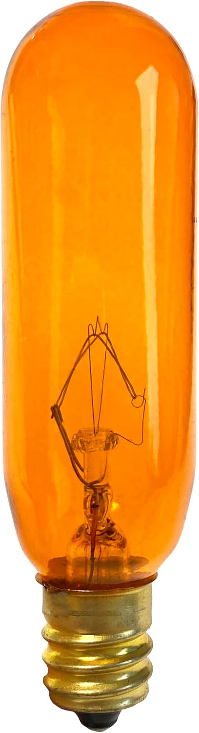 National Artcraft® 15 Watt Transparent Amber T6 Tube Candelabra Incandescent Light Bulb