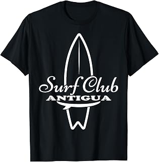 Antigua, Surf Club retro Surfboard T-Shirt