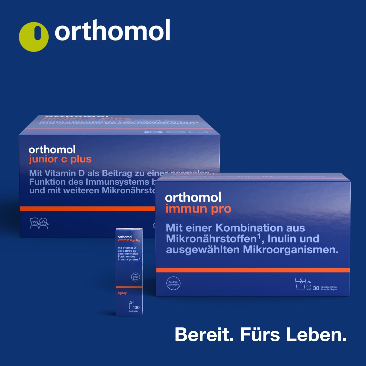 Orthomol Immun Direktgranulat Menthol-Himbeere: 25 Nährstoffe zur Unterstützung des Immunsystems*, u.a. mit Vitamin C, Vitamin D & Zink als Beitrag zu einer normalen Funktion des Immunsystems, 30 Stk.