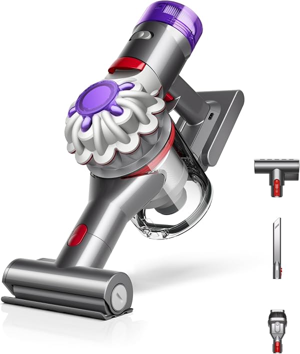 Dyson Aspiradora de Mano para Auto y Barco, Inalámbrica y Ligera, Limpia Superficies Duras y Tapicería, 115AW, 2 Modos de Potencia, Hasta 50 Minutos²