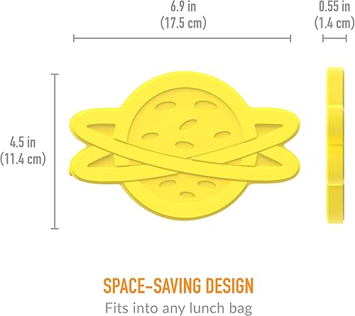 Vista 44 de Bentgo Buddies - Paquetes de hielo reutilizables con purpurina, bolsas de hielo delgadas para loncheras, bolsas de almuerzo y enfriadores, Glitter