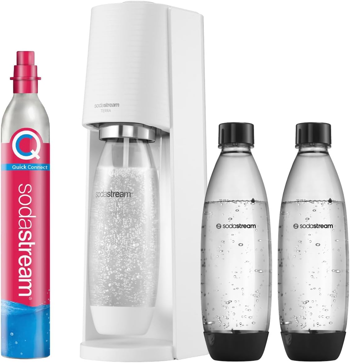 SodaStream Terra Promopack 1100447490 Water Carbonator with CO2