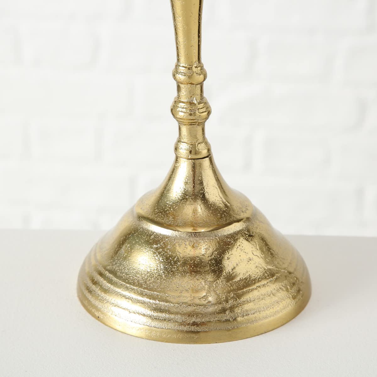 Boltze Victoria - Portacandela in alluminio e oro, 40 cm
