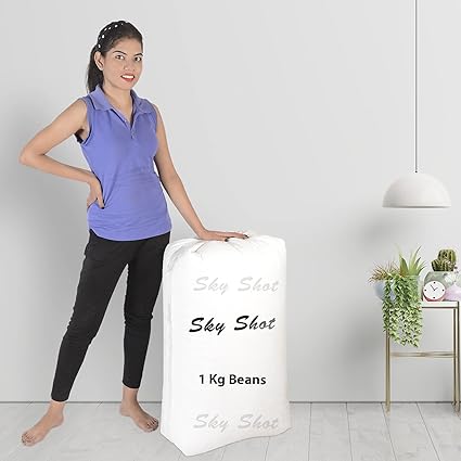 SKYSHOT 1 Kg Bean Bag Refill/Filler - (1 kg Beans - 700 Grams net Weight)