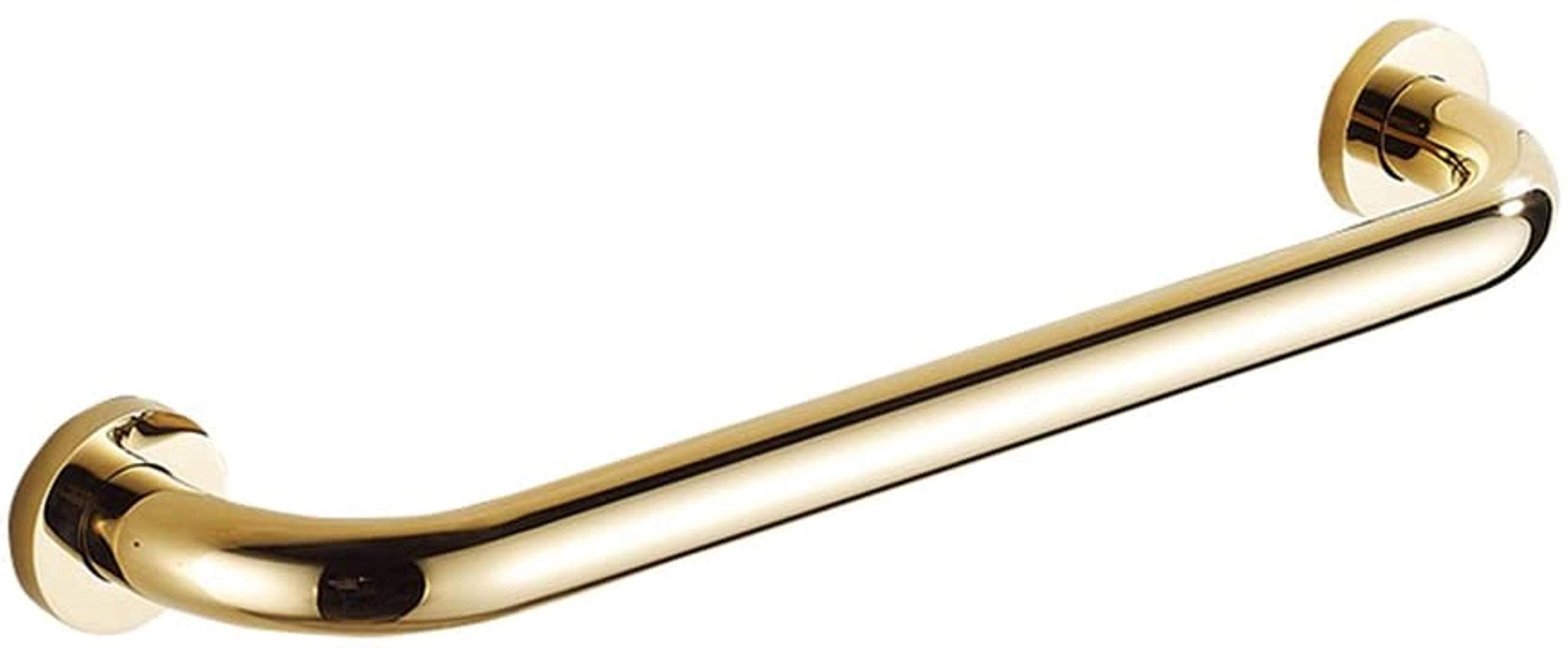 Barre d'appui en cuivre or antique pour salle de bain rétro et sécurisée