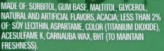 Eclipse Spearmint Sugarfree Gum Refill, 180 Pieces, 8.8 Oz (Pack of 2)