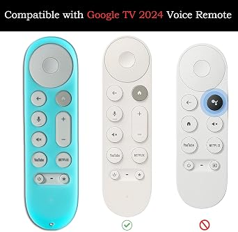 Google Chromecast 4K 2024用リモートカバー、保護リモートケースストリーマー。