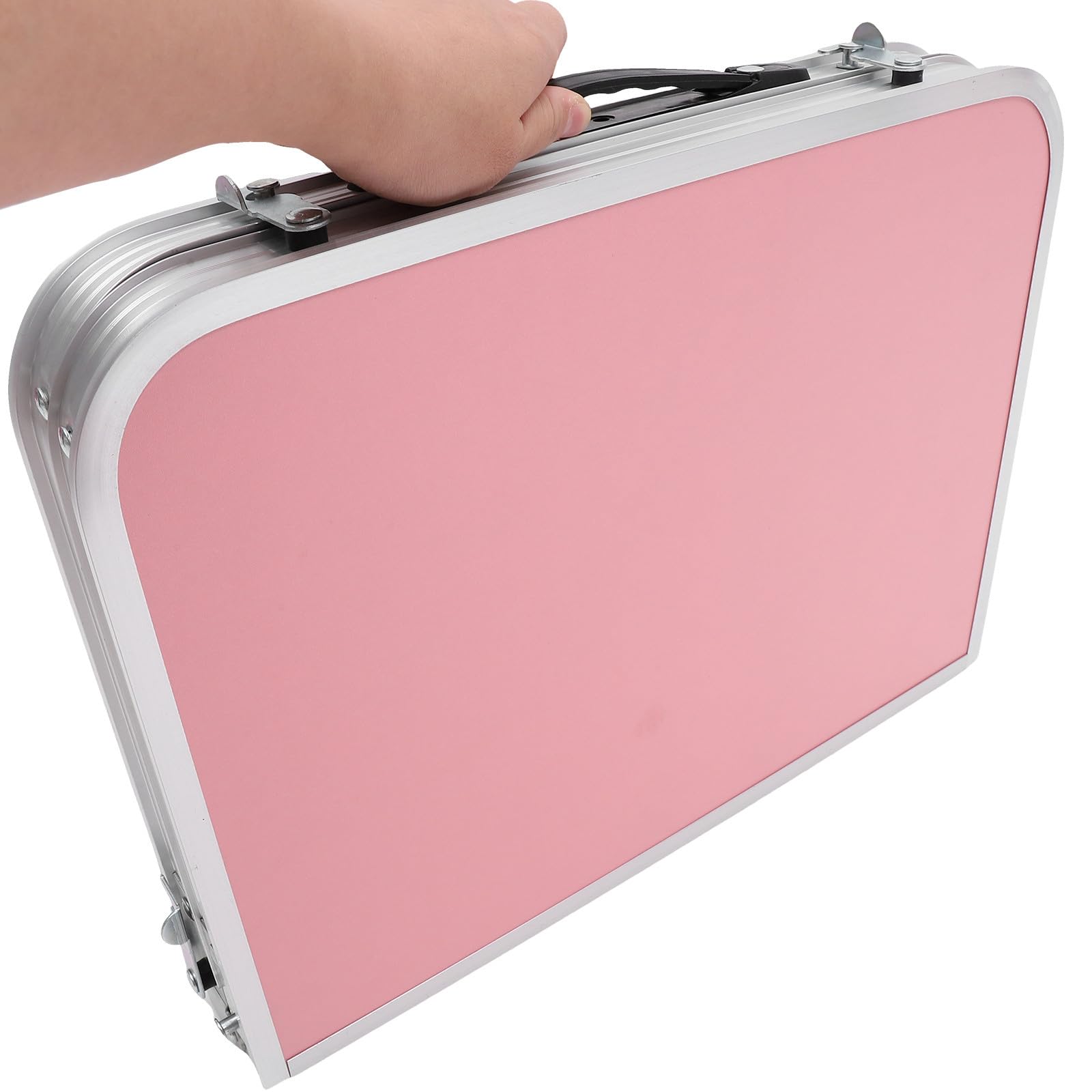 Składany przenośny stolik do łóżka - stop aluminium 60 cm x 40 cm x 28 cm lekki i łatwy do przenoszenia unikalny wzór kaktusa do domowego łóżka i użytku w podróży