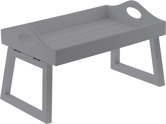 AAMEN Small Wooden Sofa Arm Tray Foldable Arms, Living Room Furniture, Sofa Tray for Coffee/Snacks/Remote holder, Grey Sofa Drinks Tray, Wooden Sofa Couch Armrest Clip-On Table, W20 x L30 x H18.5cm
