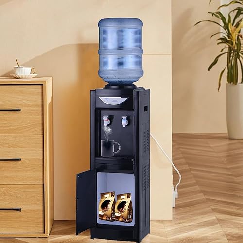 Miniatura 11 de Dispensador de enfriador de agua, dispensador de agua de carga superior caliente y fría, enfriadores de agua de 5 galones con bloqueo de seguridad
