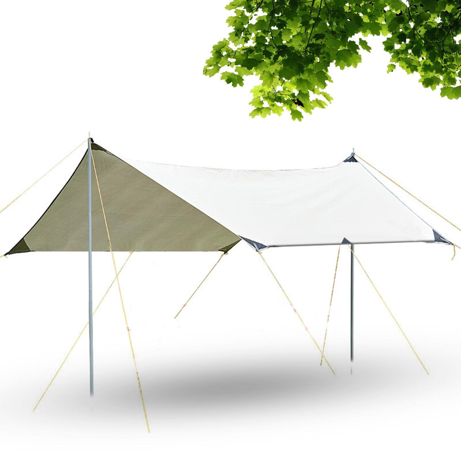 Rain Fly Camping-Regenplanen-Set, Hängemattenzelt, Regenplane für Camping | Hängematte, Campingausrüstung, einfach aufzubauen, inklusive Zeltheringe und Tragetasche