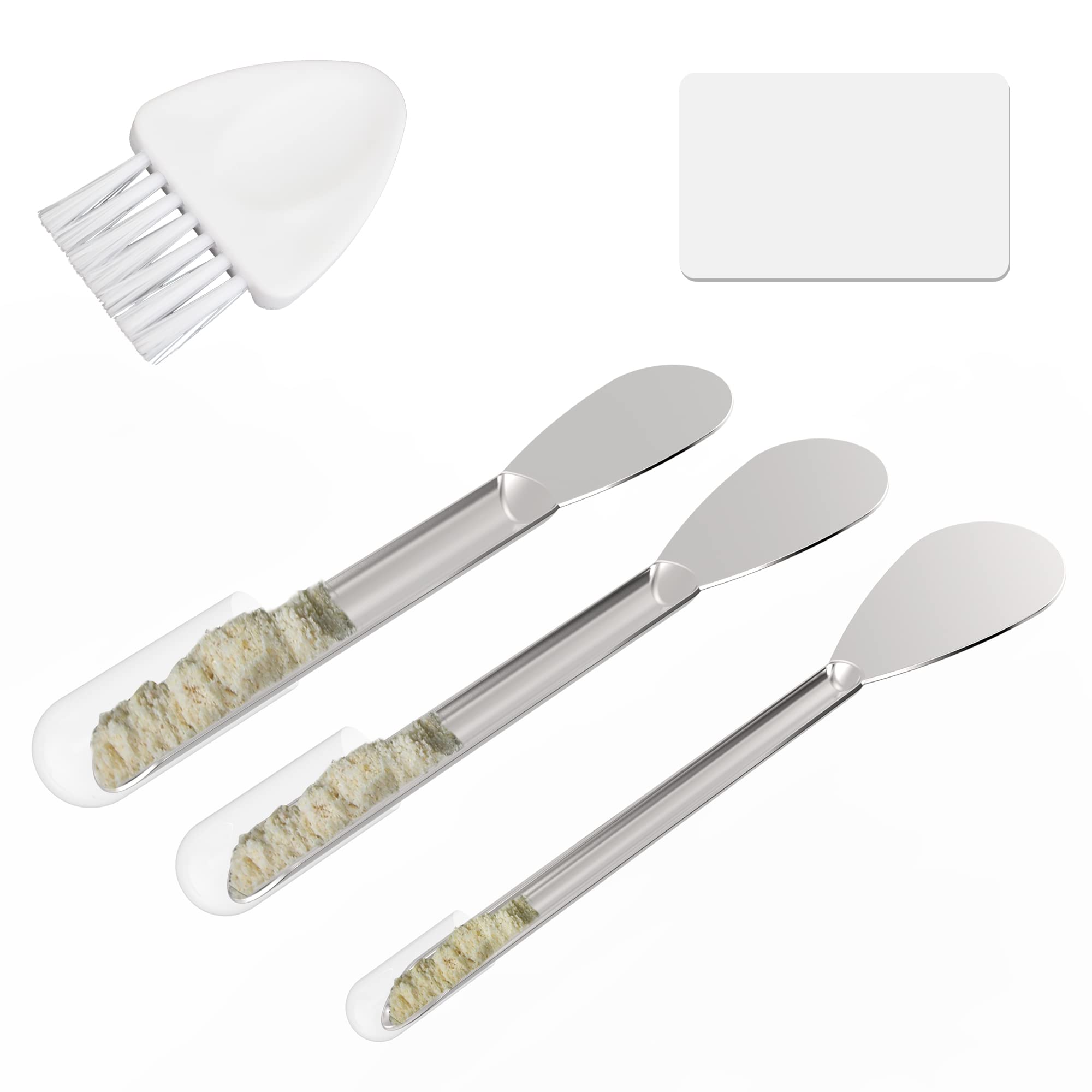 Capsule Filling Machine Kits for Empty Pill Capsules Filler, Lab Supplies - Micro Tiny Spoon Spatula, Lab Scoop Filling Tray Powder Tool, Gel Capsules Size # 000 00 0 1 2 3 4 5 (#000 00 0)