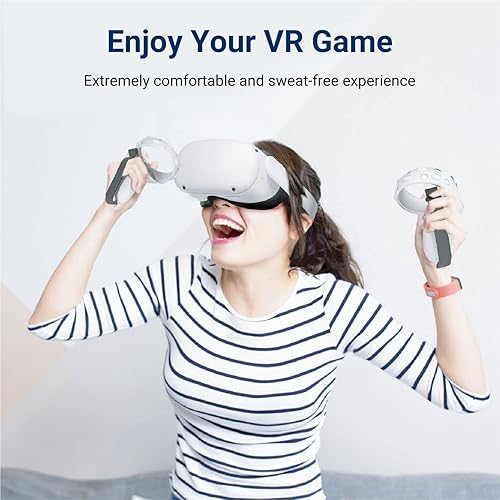 Miniatura 8 de TNP VR Face Cover and Eye Cover for Meta Oculus Quest 2 Face Cushion with Nose Light Blocker - Sweat Guard Silicone Cover for Oculus Quest 2 Face