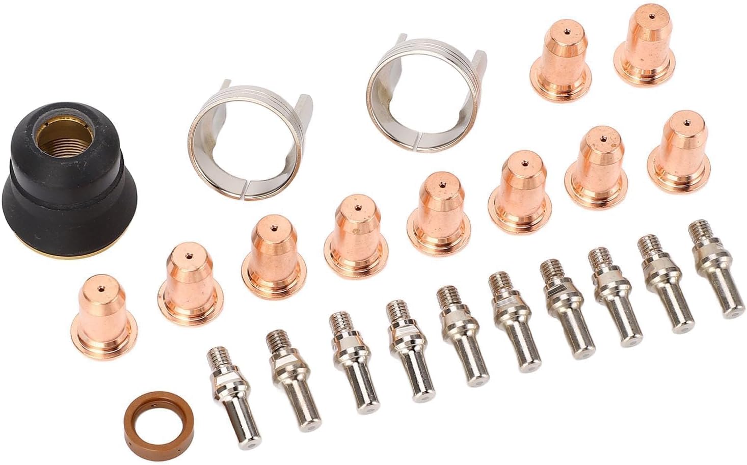 Plasma Cutting Torch Tip Electrode 24 Piece Consumables Kit for CUT 55DS Pro CUT 65DS with IPT40 and Brass Zinc Alloy Stainless Steel