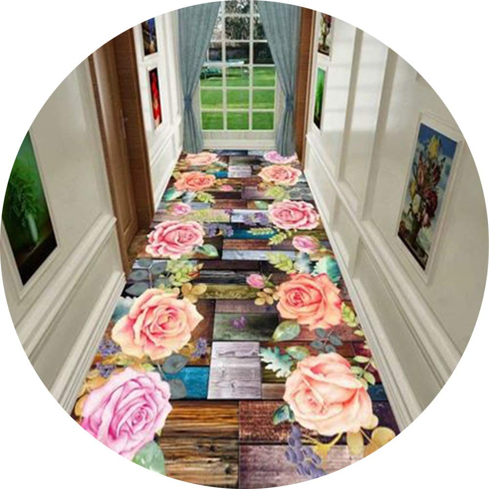 Tapis de passage d'entrée coloré et durable pour couloir et cuisine