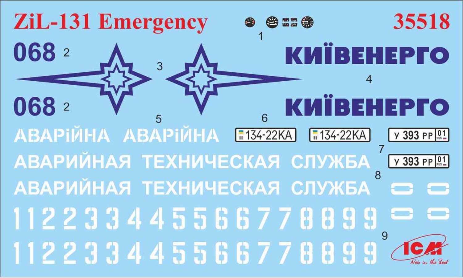 ICM Models 1/35 ZiL-131 Emergency Truck Model Kit