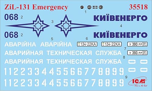 Miniatura 7 de ICM Models 1/35 ZiL-131 Kit de modelo de camión de emergencia