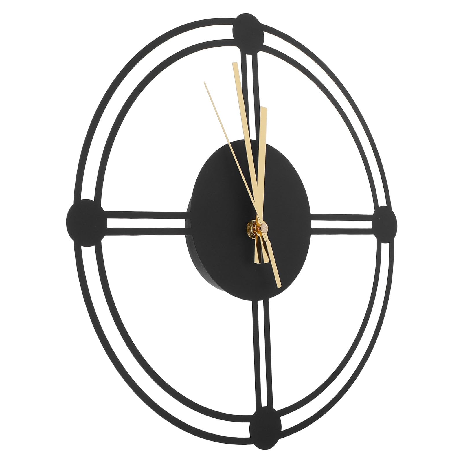 Reloj de pared de hierro forjado silencioso para jardin y salon de 40 cm