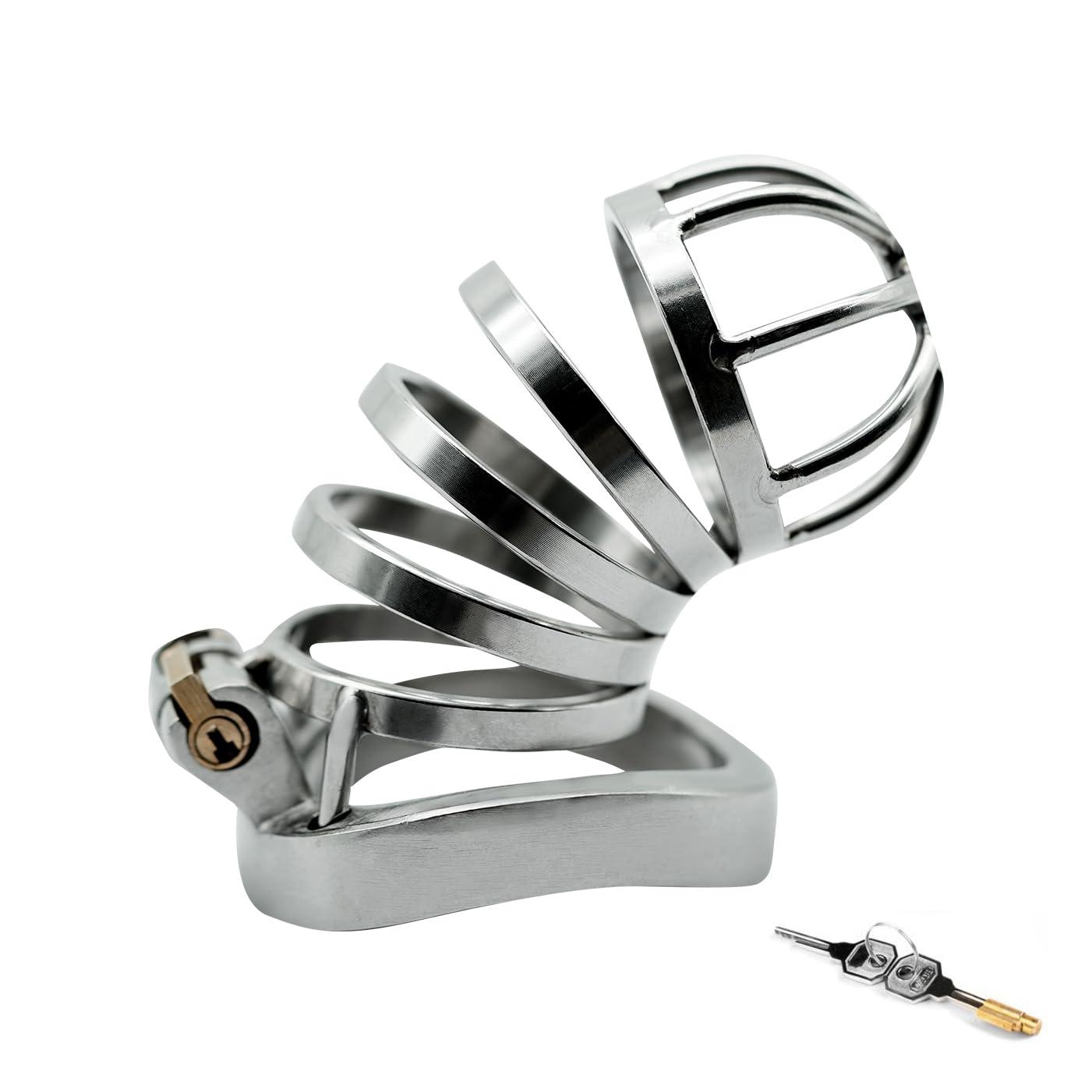 Cage De Chasteté Acier Inoxydable Ajustable – Pour Hommes, Neuf, Emballage Discret