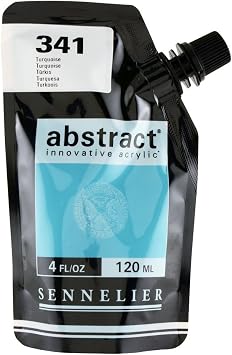 SENNELIER Abstract Innovative Heavy Body Acrylic Paint, 120ml Pouch, Turquoise