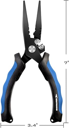 Vista 23 de KastKing Intimidator Fishing Pliers, Corrosion Resistant Polymer Coated Fishing Tools, Tungsten Carbide Cutters, Saltwater Resistant Fishing Gear D