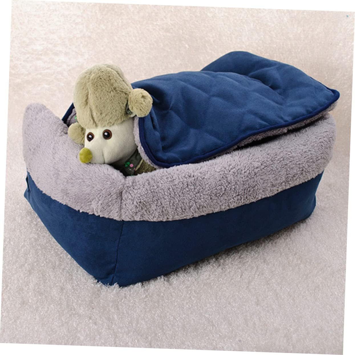 balacoo Multifunctional Dog Sofa Bed Clamshell Dog Medium Bed Blanket Soft Warm for Pet