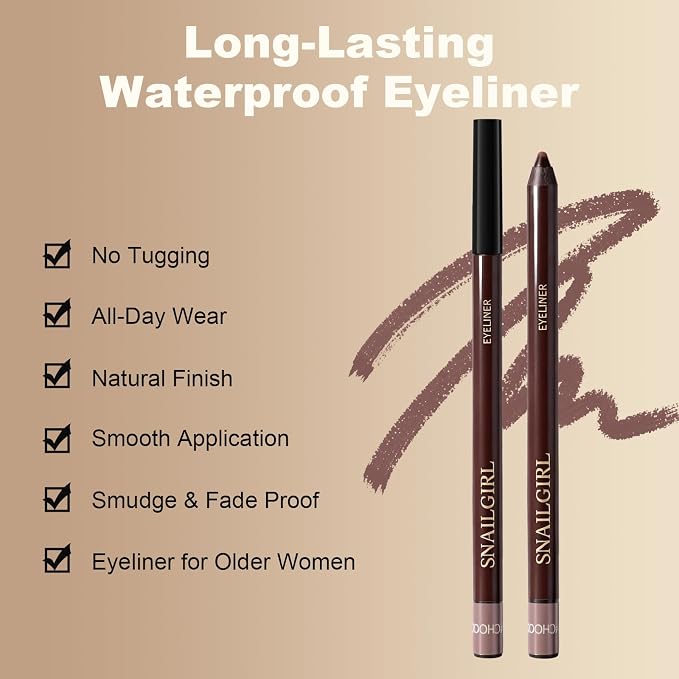 Plum Gel Eyeliner Pencil Waterproof Lápiz de Ojos miniatura 4