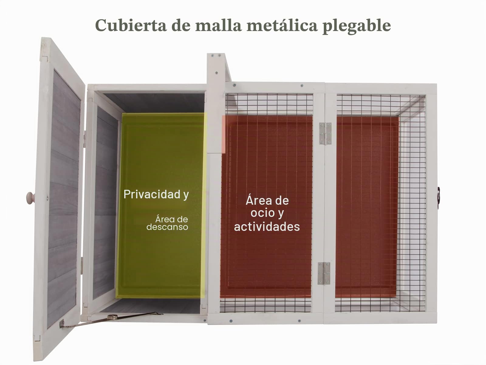 Tortuga House Hábitat Box de madera para interior y exterior, recinto para tortugas de interior para animales pequeños, jaula para reptiles de exterior gris