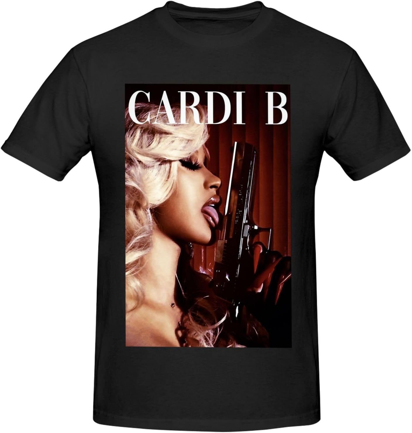 Shirt Men's T-Shirt Classic Short Sleeve Top Fashion Tee Black