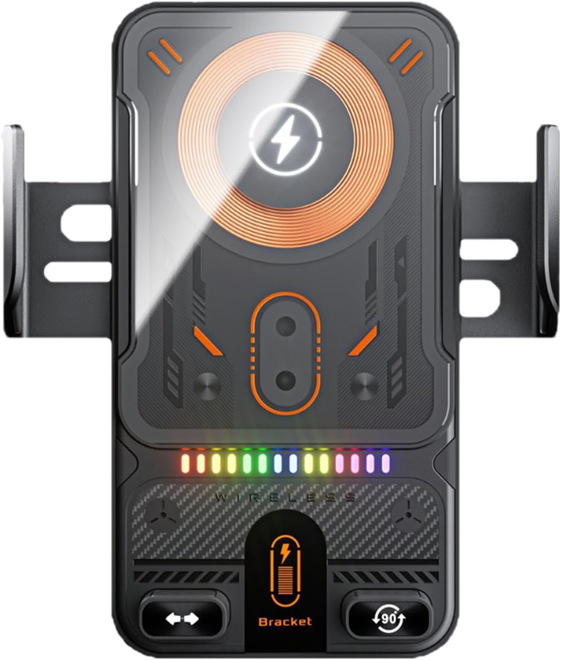 Supporto per caricabatterie wireless da auto | di ricarica rapida da 15 W | Supporto auto a bloccaggio automatico | per pendolarismo quotidiano a lunga distanza viaggi d’affari vacanze in