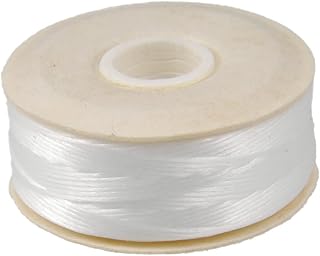 3 X 64-Yard NYMO Nylon Beading Thread Size D for Delica Beads, White (Pack of 3 bobbins)