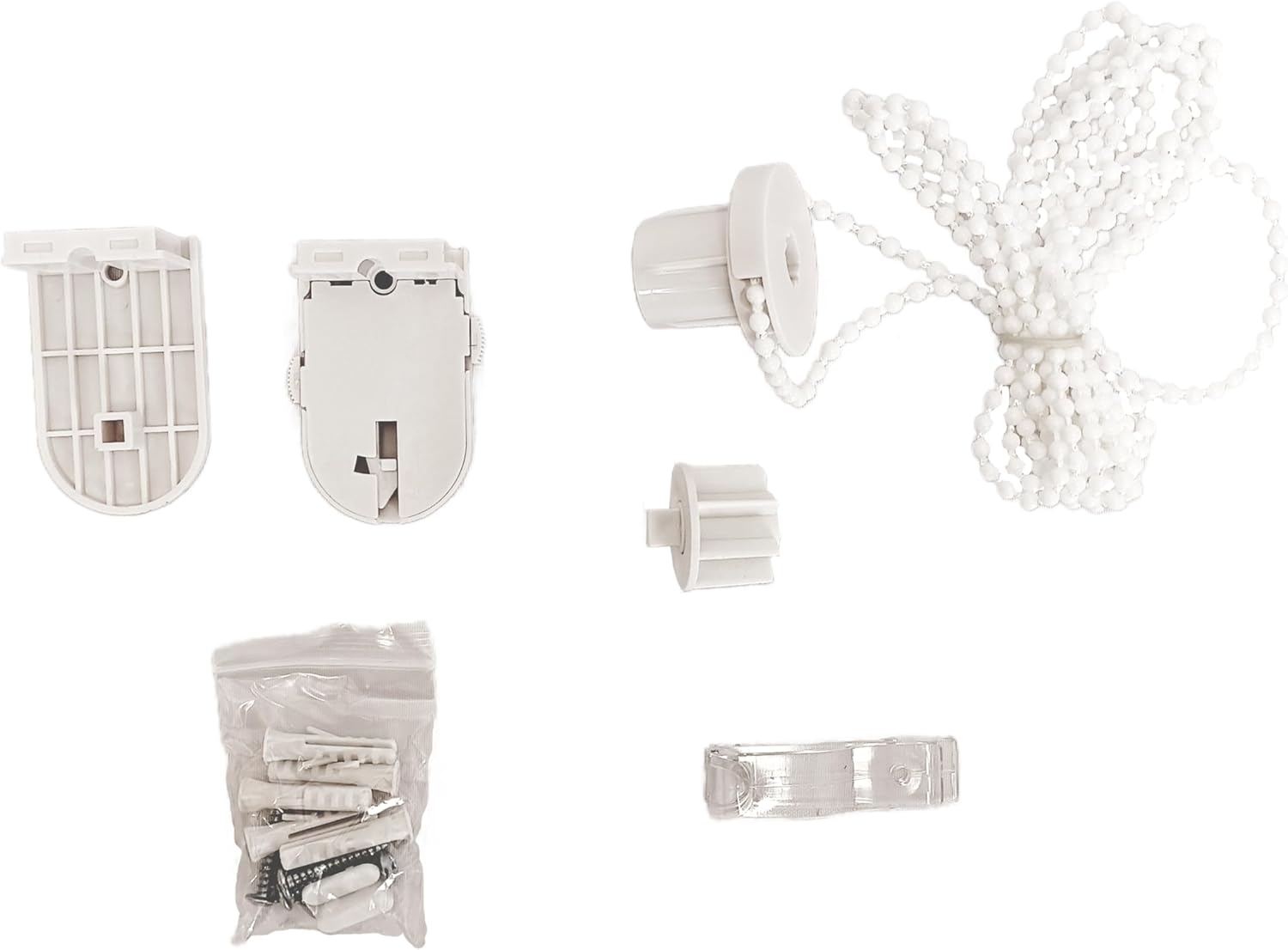 Blindecor Roller Blind Mechanism Kit Compatible with 28mm Pipes White Complete Spare Parts Box