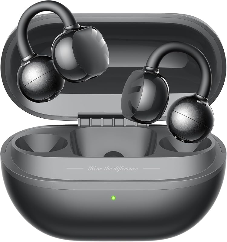 SoundPEATS POP Nyitott Vezeték Nélküli Fülhallgató, Könnyű Bluetooth 5.4, 30 Órás Üzemidő, Csíptethető, IPX5 Vízálló, Sportoláshoz, Futáshoz