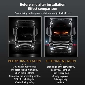 Lightride Devil Eyes, Devil Eyes Light for Windshield, Soft Screen Animated Eyes for Car Windshield, Windshield Light Programmable Dynamic LED Display with App & Controller (Single Screen,7 * 2.76in)