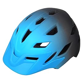 Kids Bike Helmet,Bavilk Kids Boys Girls Bike Helmets with LED Light Detachable Visor Children Youth Teen Multi-Sport for Skating Cycling Scooter Skateboard Adjustable & Lightweight 19.7-22.4